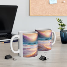 Load image into Gallery viewer, Pastel Sea-life Sunset #25 Ceramic Mug 11oz mug AI-Generated Artwork
