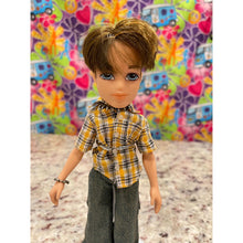 Load image into Gallery viewer, Bratz Boyz Koby Doll Yellow Shirt, Jeans Jewelry Lot 15 #121 AS Shown