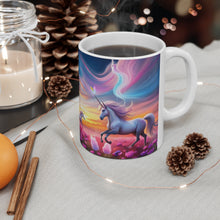 Load image into Gallery viewer, I Dream of Unicorns & Butterflies #10 Ceramic 11oz AI Decorative Coffee Mug