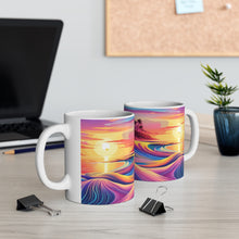 Load image into Gallery viewer, Pastel Sea-life Sunset #20 Ceramic Mug 11oz mug AI-Generated Artwork