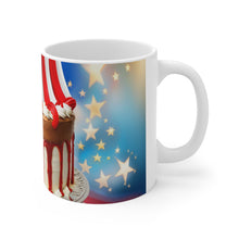 Load image into Gallery viewer, Happy 4th of July Cake Celebration #14 Ceramic 11oz Mug AI-Generated Artwork
