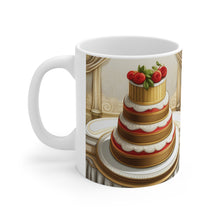 Load image into Gallery viewer, Happy Birthday Cake Celebration #4 Ceramic Mug 11oz mug AI-Generated Artwork