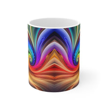 Load image into Gallery viewer, Bright Rainbow Swirls in Motion #9 Mug 11oz mug AI-Generated Artwork