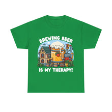 Load image into Gallery viewer, Beer Crafter Home Beer Brewing is my Therapy Brewing T-Shirt 100% Cotton Classic Fit
