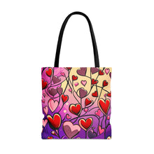 Load image into Gallery viewer, Heart Pallets the Pink Heart Series #18 Tote Bag AI Artwork 100% Polyester