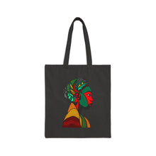 Load image into Gallery viewer, Colors of Africa Queen Mother #8 100% Cotton Canvas Tote Bag 15" x 16"