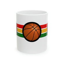 Load image into Gallery viewer, Sports Game No Word Basketball 11oz White Ceramic Beverage Mug Decorative Art