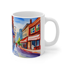 Load image into Gallery viewer, At the Cafe Vancouver British Columbia #34 Mug 11oz mug AI-Generated Artwork