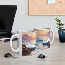 Load image into Gallery viewer, Pastel Sea-life Sunset #22 Ceramic Mug 11oz mug AI-Generated Artwork