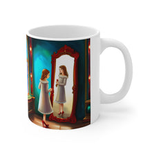 Load image into Gallery viewer, Playing Dress up Just Like Mommie #8 Mug 11oz mug AI-Generated Artwork