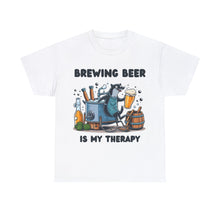 Load image into Gallery viewer, Beer Crafter Beer Brewing is my Therapy Brewing T-Shirt 100% Cotton Classic Fit