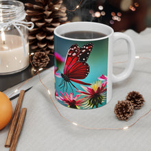 Load image into Gallery viewer, Colorful Monarch Butterflies #9 Mug 11oz mug AI-Generated Artwork