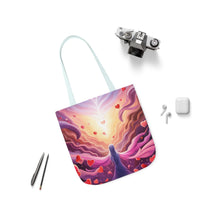 Load image into Gallery viewer, Pink Heart Series #11 Fashion Graphic Print Trendy 100% Polyester Canvas Tote Bag AI Image
