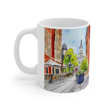 Load image into Gallery viewer, At the Cafe Philadelphia Liberty Bell #45 Mug 11oz mug AI-Generated Artwork