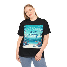 Load image into Gallery viewer, Saltwater Heals Everything Seashells Tropical Beach Saltwater Therapy
