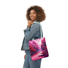 Load image into Gallery viewer, Pink Heart Series #2  Fashion Graphic Print Trendy 100% Polyester Canvas Tote Bag AI Image
