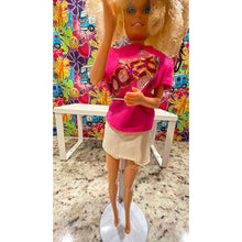 Load image into Gallery viewer, Vintage Mattel Barbie Rockers Doll Rocker Top, White Skirt Wild Hair #27