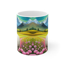 Load image into Gallery viewer, Good Vibes Cute Llama Funny #5 Ceramic 11oz Mug AI-Generated Artwork