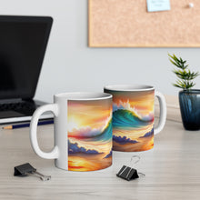Load image into Gallery viewer, Pastel Sea-life Sunset #6 Ceramic Mug 11oz mug AI-Generated Artwork