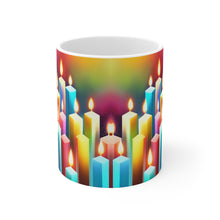 Load image into Gallery viewer, Happy Birthday Candles #5 Ceramic 11oz Mug AI-Generated Artwork