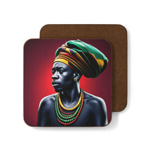 Load image into Gallery viewer, Colorful #4 Colors of Africa Hardboard Back AI-Enhanced Beverage Coasters