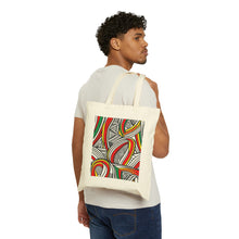 Load image into Gallery viewer, Colors of Africa Tribal Abstract #2 100% Cotton Canvas Tote Bag 15&quot; x 16&quot;
