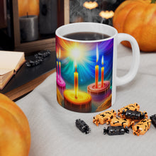Load image into Gallery viewer, Happy Birthday Candles #15 Ceramic 11oz Mug AI-Generated Artwork