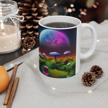 Load image into Gallery viewer, Lunar Moon Scene Toadstools and Lillies #6 Mug 11oz mug AI-Generated Artwork