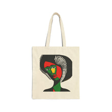 Load image into Gallery viewer, Colors of Africa Queen Mother #13 100% Cotton Canvas Tote Bag 15" x 16"