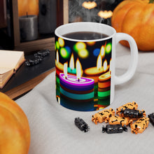 Load image into Gallery viewer, Happy Birthday Candles #19 Ceramic 11oz Mug AI-Generated Artwork