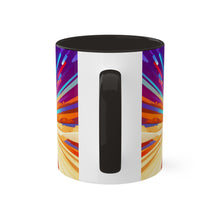 Load image into Gallery viewer, Colors of Africa Pop Art Colorful #10 AI 11oz Black Accent Coffee Mug
