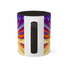 Load image into Gallery viewer, Colors of Africa Pop Art Colorful #10 AI 11oz Black Accent Coffee Mug