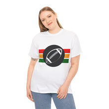 Load image into Gallery viewer, Musewear B & W Football Sports Unisex Heavy Cotton Crewneck T-Shirt