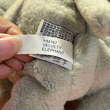 Load image into Gallery viewer, Webkinz Grey Velvety Elephant HM167 No Code Stuffed Plush Animal Pet