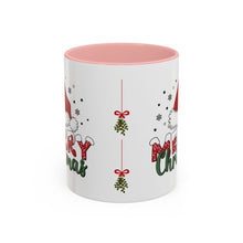 Load image into Gallery viewer, Mug - Merry Christmas Santa Hat Accent Coffee Mug (11, 15oz)