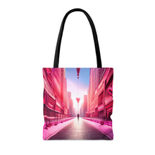 Load image into Gallery viewer, Love in the Air the Pink Heart Series #7 Tote Bag AI Artwork 100% Polyester