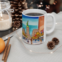 Load image into Gallery viewer, At the Cafe Statue of Liberty New York #11 Mug 11oz mug AI-Generated Artwork