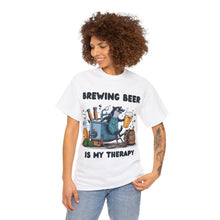 Load image into Gallery viewer, Beer Crafter Beer Brewing is my Therapy Brewing T-Shirt 100% Cotton Classic Fit
