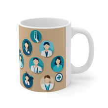 Load image into Gallery viewer, Professional Worker Pink Doctor and Nurse #12 Ceramic 11oz Mug AI-Generated Artwork