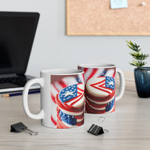Load image into Gallery viewer, Happy 4th of July Cake Celebration #14 Ceramic 11oz mug AI-Generated Artwork