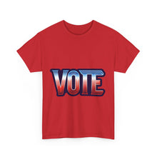 Load image into Gallery viewer, Vote Neon Sign Election Freedom Stand for Liberty, Justice, and Democracy T-shirt, Presidential Campaign, Election 2024 Shirt, Vote for Joy