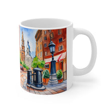Load image into Gallery viewer, At the Cafe Philadelphia Liberty Bell #48 Mug 11oz mug AI-Generated Artwork