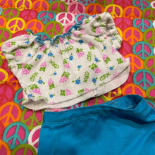 Load image into Gallery viewer, Cabbage patch Kids White CPK Top, Blue Skirt CPK Doll Clothing