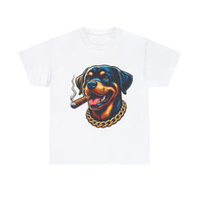 Load image into Gallery viewer, Muse Wearable The Dog Life Rottweiler Cigar Gold Chain Unisex Crewneck T-Shirt
