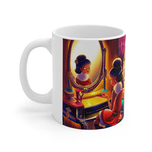 Load image into Gallery viewer, Playing Dress up Just Like Mommie #2 Mug 11oz mug AI-Generated Artwork
