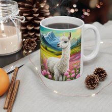 Load image into Gallery viewer, Good Vibes Cute Llama Funny #5 Ceramic 11oz Mug AI-Generated Artwork
