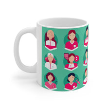 Load image into Gallery viewer, Professional Worker Pink Doctor and Nurse #8 Ceramic 11oz Mug AI-Generated Artwork