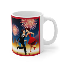 Load image into Gallery viewer, New Year&#39;s Celebration Couple Ceramic Mug 11oz Design #6
