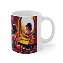 Load image into Gallery viewer, Playing Dress up Just Like Mommie #2 Mug 11oz mug AI-Generated Artwork