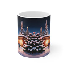 Load image into Gallery viewer, Winter Scene That time of Year caroling  #2 Mug 11oz mug AI-Generated Artwork